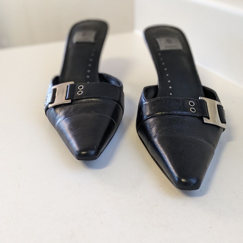Baker Leather Mules  8.5
